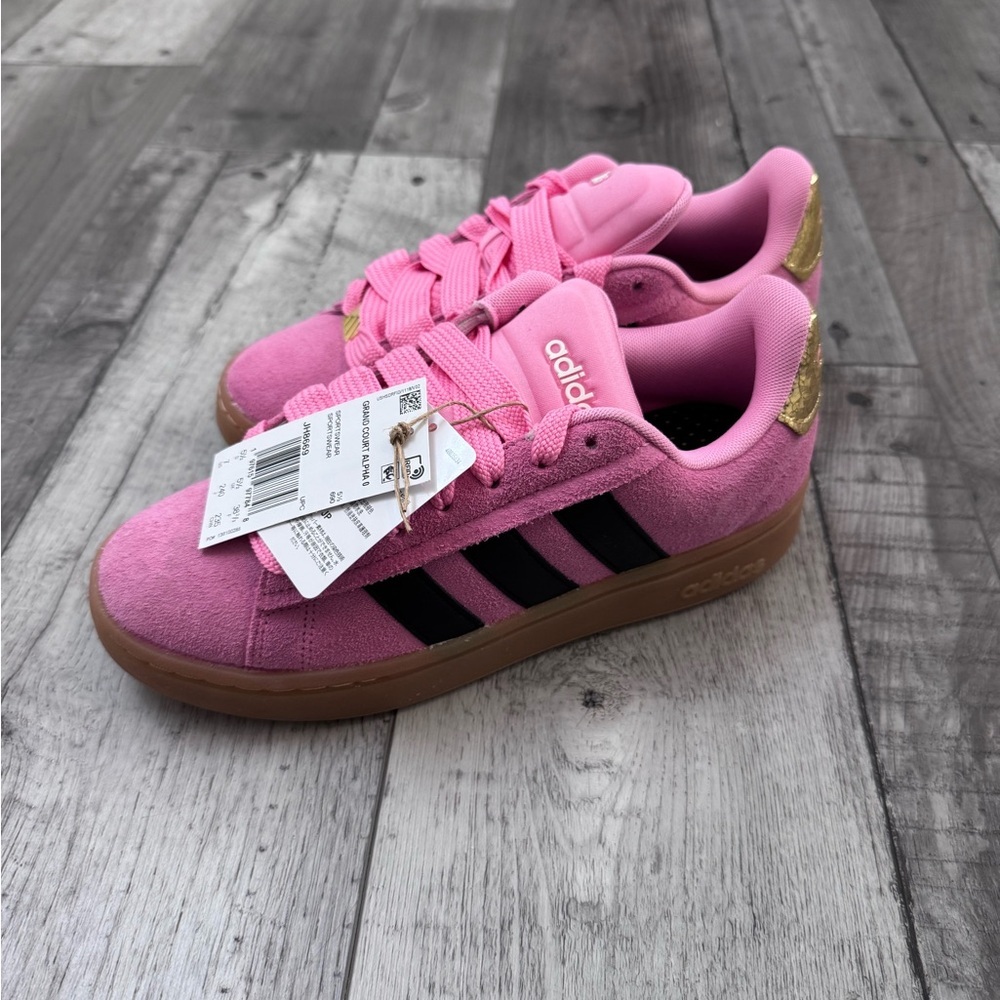 Adidas Grand Court Alpha Pink Bliss Gold 00s Sneakers 7 
NEW - Picture 3 of 5